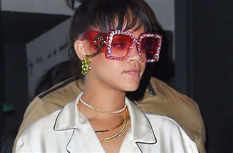 rihanna pink gucci glasses|12 Pairs Of Rihanna.